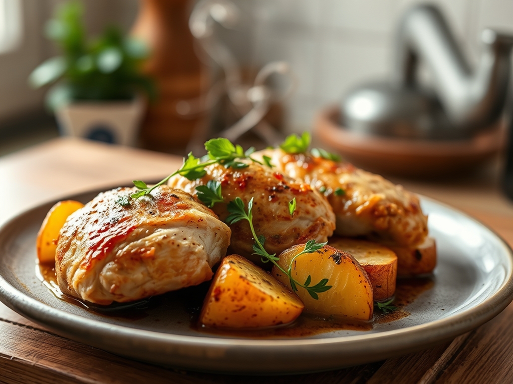 easy chicken recipes with potatoes